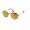 RayBan Sunglasses Icons Round Metal RB3447 Black Yellow Flash