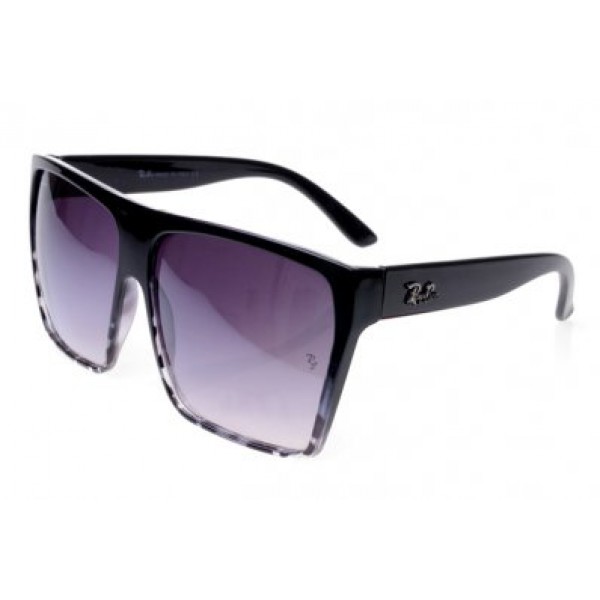 RayBan Sunglasses Clubmaster RB2128 Black Frame Bright Purple Lens AFK