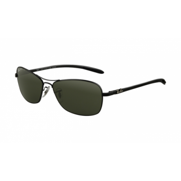 RayBan Sunglasses RB8302 Tech Black Frame Crystal Green