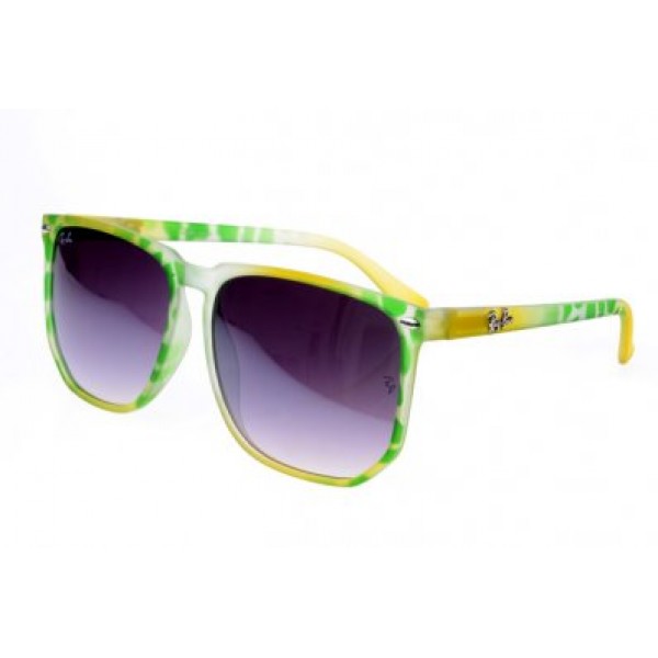 RayBan Sunglasses Clubmaster RB2143 Yellow Green Pattern Frame AGK