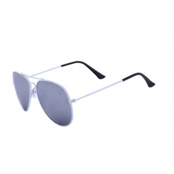 RayBan Sunglasses Aviator Classic RB3026 White Frame Silver Mirror Lens