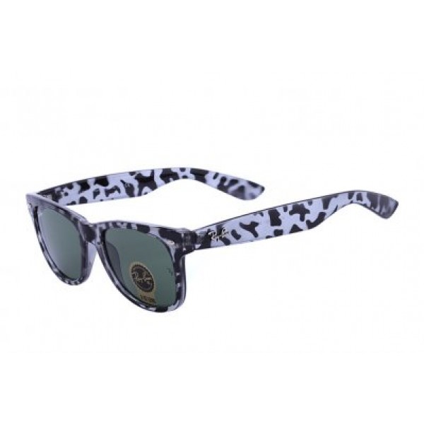 RayBan Sunglasses Wayfarer Rare Prints RB2140 Green Grey Leopard
