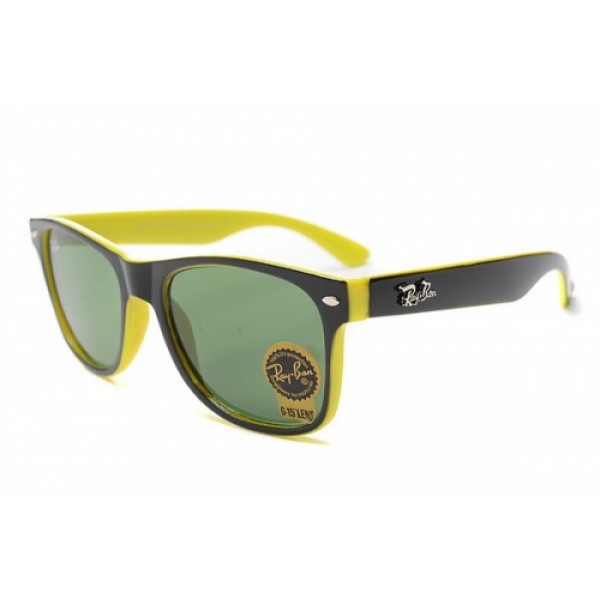 RayBan Sunglasses RB2712 Black Yellow Frame Green Lens