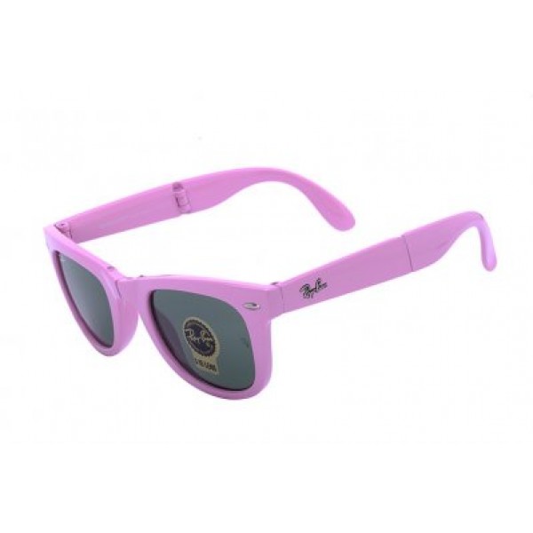 RayBan Sunglasses Wayfarer Folding Flash RB4105 Green Pink