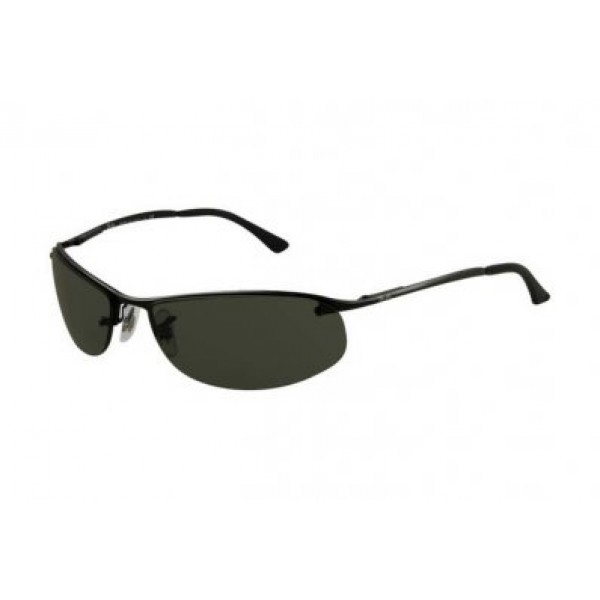 RayBan Sunglasses Top Bar RB3179 Matte Black Frame Green Polarized Lens