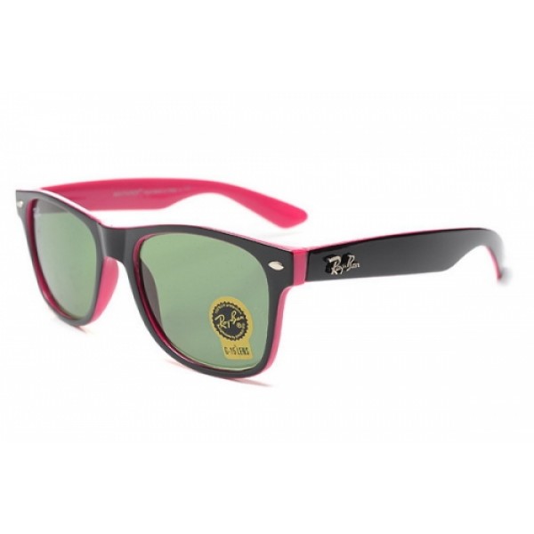 RayBan Sunglasses RB2712 Black Pink Frame Green Lens