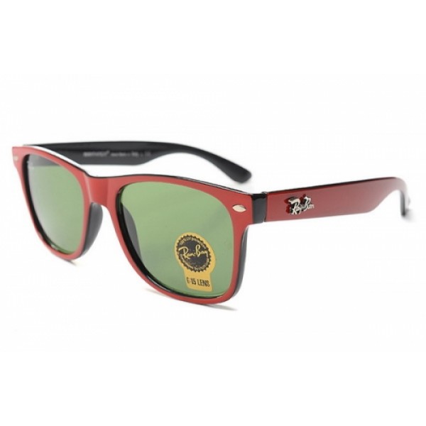 RayBan Sunglasses RB2712 Red Black Frame Green Lens