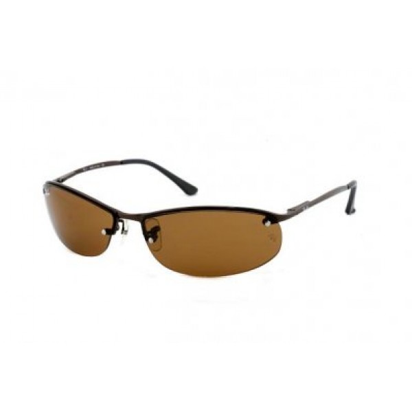 RayBan Sunglasses Top Bar RB3179 Gunmetal Frame Brown Lens