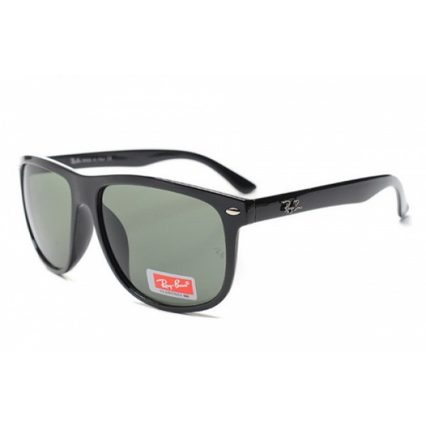 RayBan Sunglasses RB4147 Shiny Black Frame Green Lens