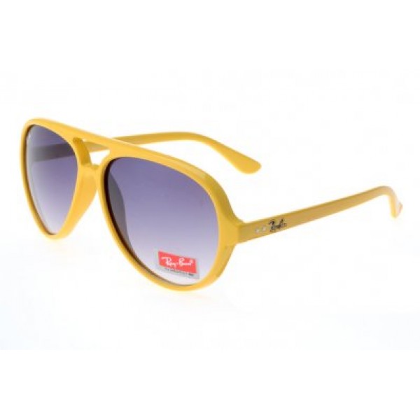 RayBan Sunglasses Cats 5000 Classic RB4125 Purple Yellow