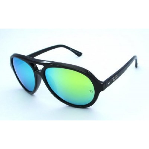 RayBan Sunglasses Cats RB4125 Green Flash Black