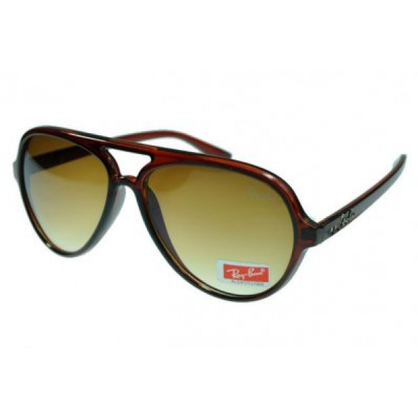 RayBan Sunglasses Cats 5000 Classic RB4125 Yellow Brown