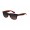 RayBan Sunglasses Wayfarer RB2132 Brown Frame Polarized Blue Lens ALP