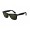 RayBan Sunglasses Wayfarer RB2140 Black Frame Crystal Green Lens AND