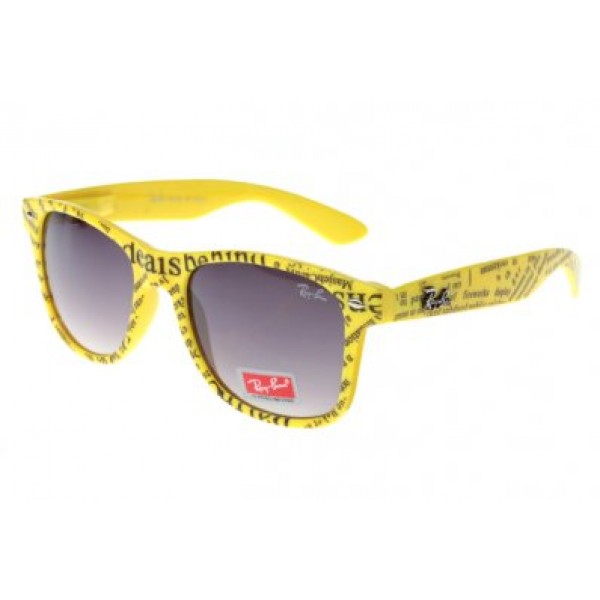 RayBan Sunglasses Wayfarer Fashion RB2132 Purple Yellow