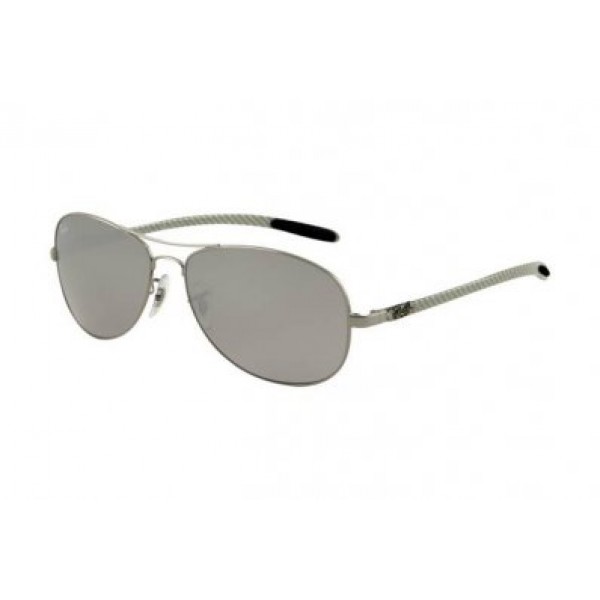 RayBan Sunglasses Tech RB8301 Gunmetal Frame Silver Mirror AKA