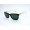 RayBan Sunglasses RB2157K Wayfarer Black White Frame Green Lens