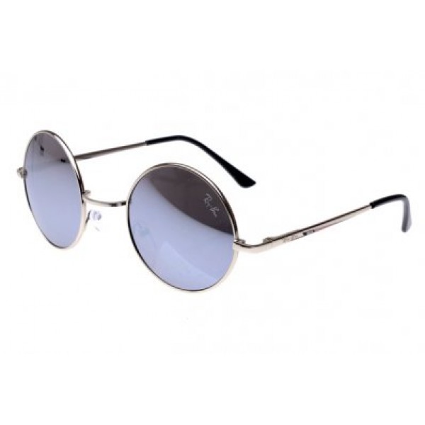 RayBan Sunglasses Icons RB8008 Silver Frame Bright Grey Lens AEB