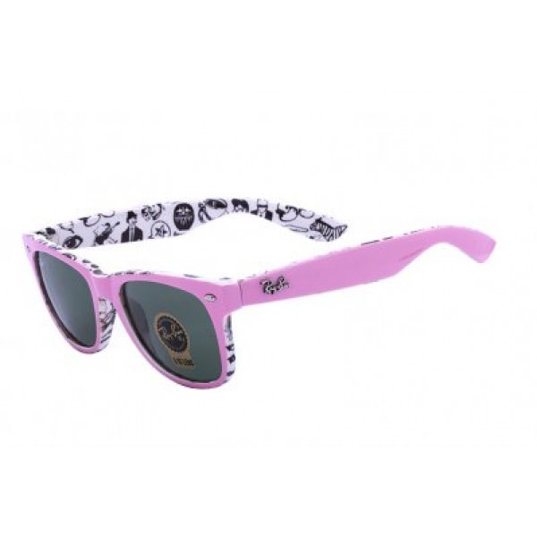 RayBan Sunglasses Wayfarer Rare Prints RB2140 Green Pink