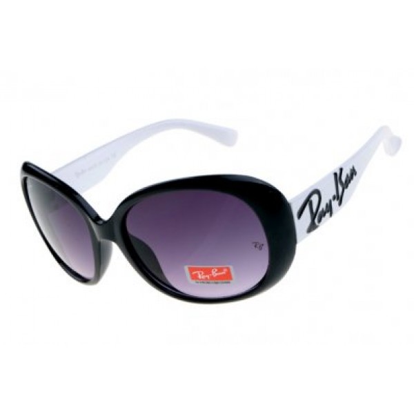 RayBan Sunglasses Jackie Ohh RB7019 White Black Frame AIZ