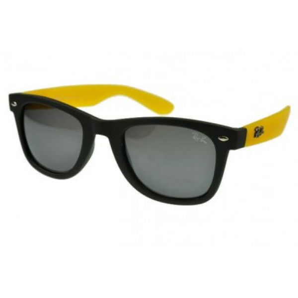 RayBan Sunglasses Wayfarer RB1878 Yellow Black Frame Gray Lens ALB