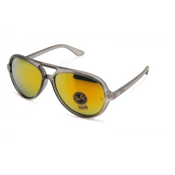RayBan Sunglasses Cats 5000 Flash RB4125 Yellow Grey