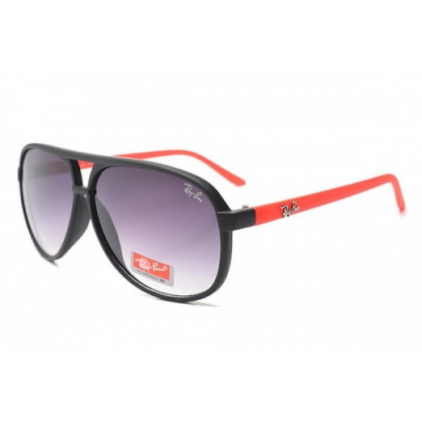 RayBan Sunglasses RB8975 Black Red Frame Purple Lens
