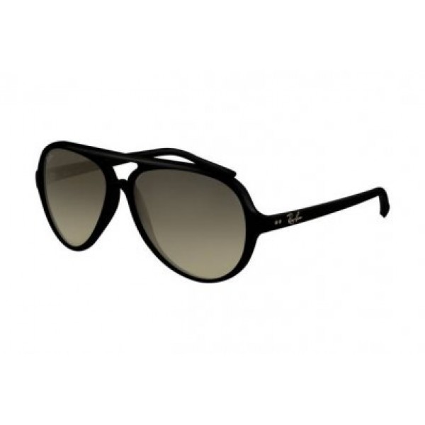 RayBan Sunglasses Cats RB4125 Shiny Black Frame Gray Gradient Lens AFF