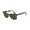RayBan Sunglasses Wayfarer RB2140 Gray Frame Crystal Green Lens ANO