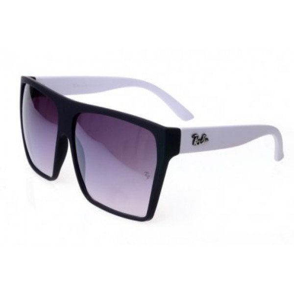 RayBan Sunglasses Clubmaster RB2128 White Black Frame AFW