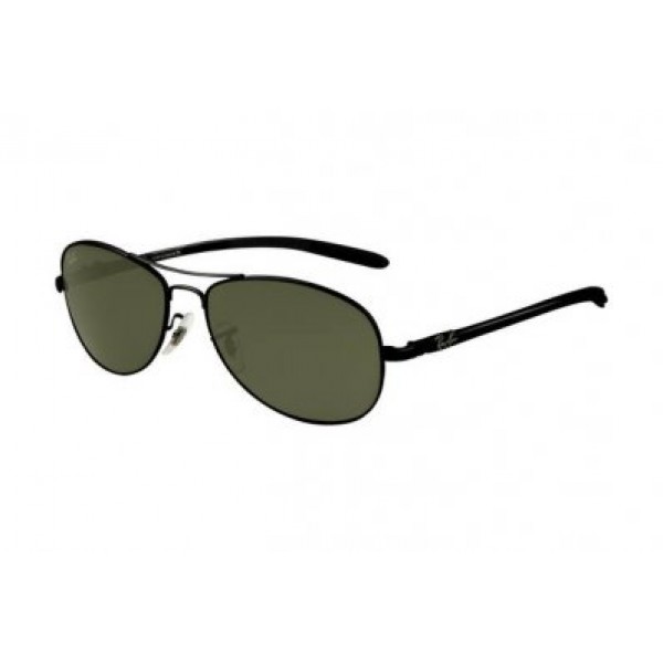 RayBan Sunglasses Tech RB8301 Black Frame Green Lens AJU