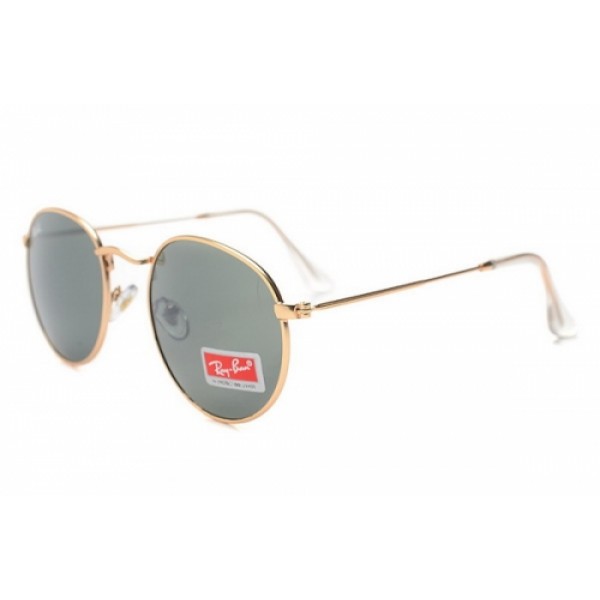 RayBan Sunglasses RB3089 Gold Frame Green Lens