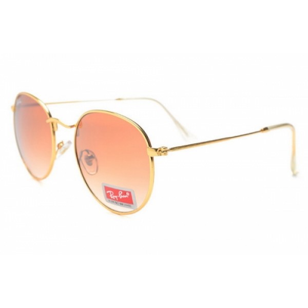 RayBan Sunglasses RB3089 Gold Frame Brown Lens
