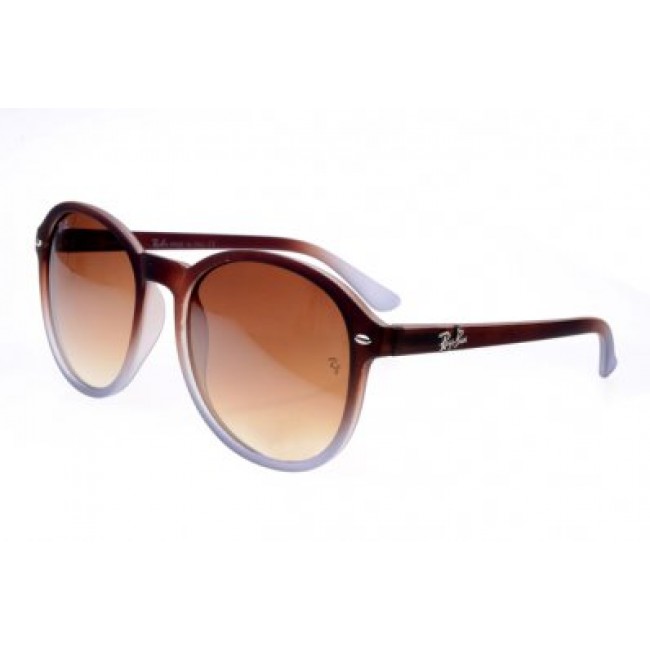 RayBan Sunglasses Cats RB2110 Deep Brown White Frame Tawny Lens AEQ