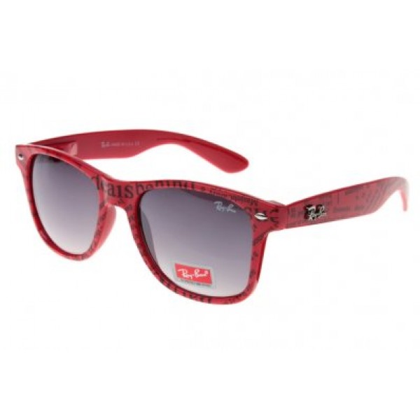 RayBan Sunglasses Wayfarer Fashion RB2132 Grey Red