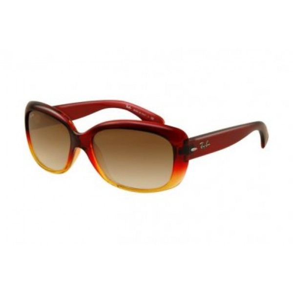 RayBan Sunglasses Jackie Ohh RB4101 Red Frame Crystal Brown Gradient Lens AIF