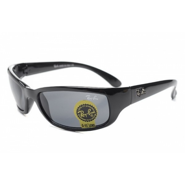 RayBan Sunglasses RB2607 Shiny Black Frame Grey Lens