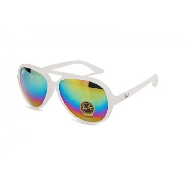 RayBan Sunglasses Cats 5000 Flash RB4125 Multicolor White