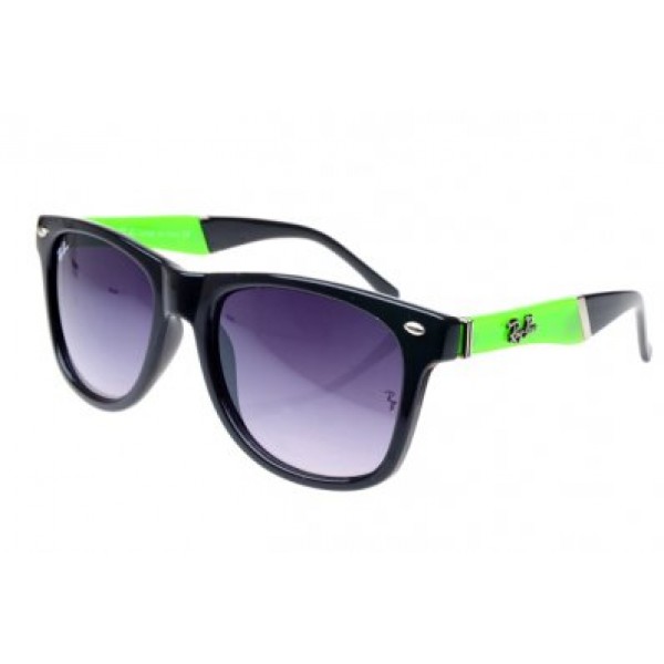 RayBan Sunglasses Wayfarer RB627 Bright Green Black Frame AQQ
