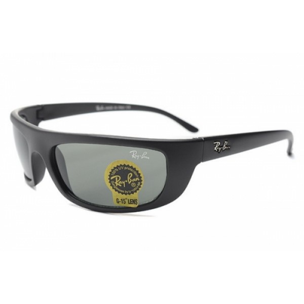 RayBan Sunglasses RB2608 Black Frame Green Lens