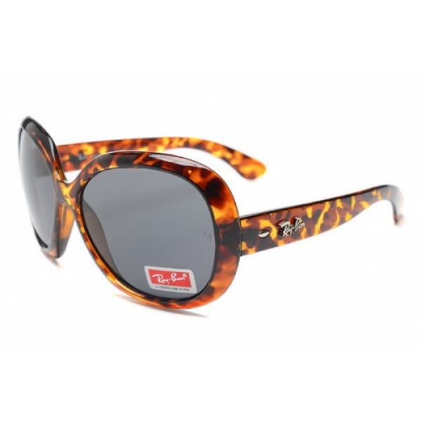 RayBan Sunglasses RB4098 Jackie Ohh II Tortoise Brown Frame Grey Lens