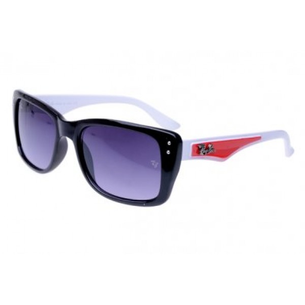 RayBan Sunglasses Caribbean RB4148 White Black Frame AEN
