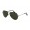 RayBan Sunglasses Aviator RB3025 Shiny Black Frame Deep Green Lens ACJ