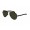 RayBan Sunglasses Aviator RB8307 Shiny Black Frame Crystal Light Green Lens AKO