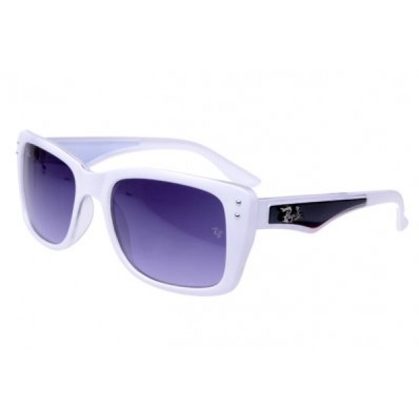 RayBan Sunglasses Caribbean RB4148 White Frame AEM