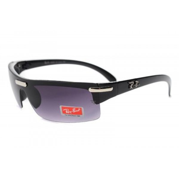 RayBan Sunglasses Active Lifestyle Semi-Rimless RB4085 Black Dark Grey