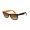 RayBan Sunglasses Wayfarer RB2140 Top Black Orange Frame Brown Gradient Lens AOP
