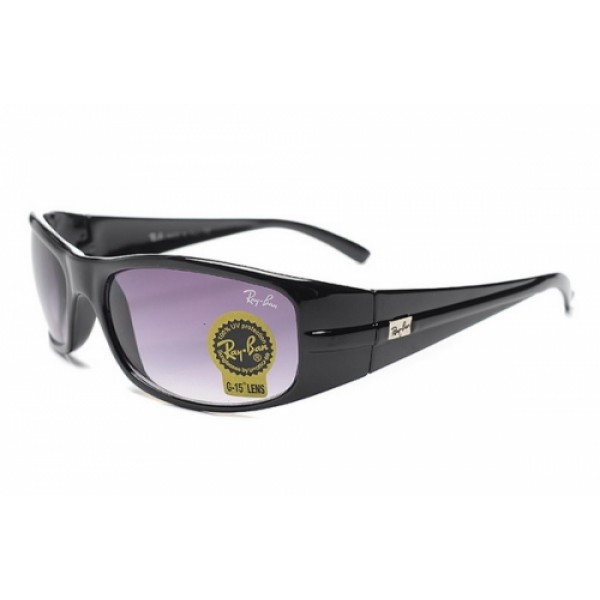 RayBan Sunglasses RB2515 Shiny Black Frame Purple Lens
