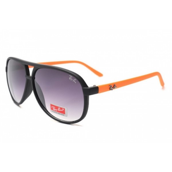 RayBan Sunglasses RB8975 Black Orange Frame Purple Lens